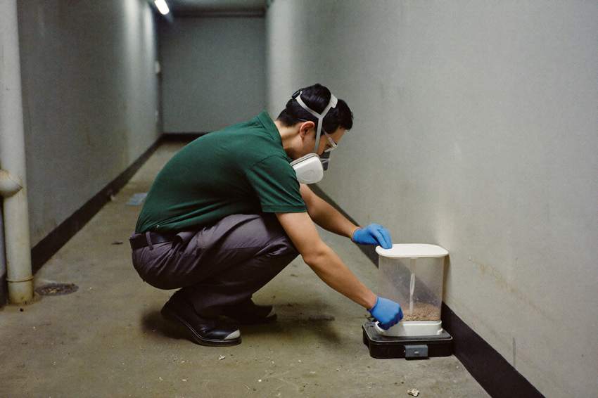 PUMP technician treating a home in Riyadh